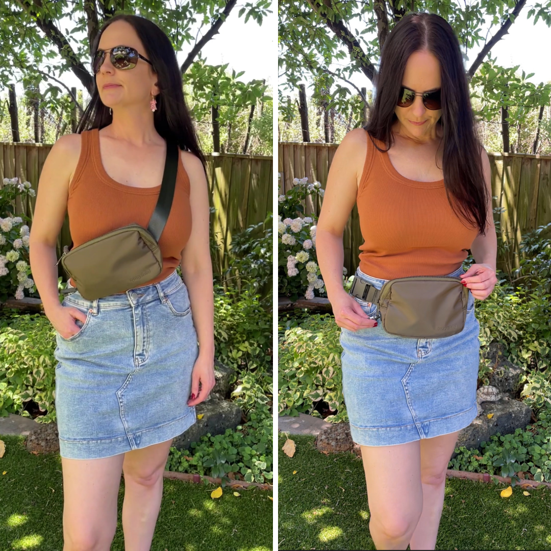 Olive Sling Belt Bag