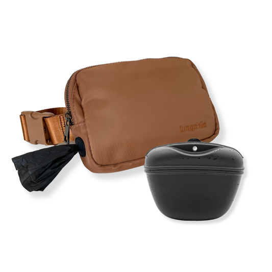 Copper Sling Belt Bag and Treat Pouch Duo