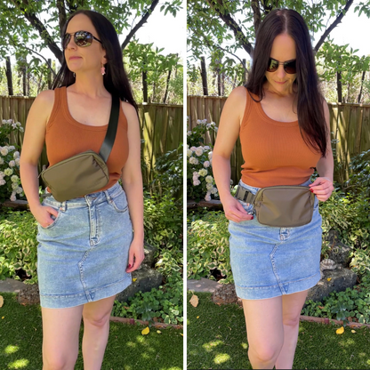 Olive Sling Belt Bag